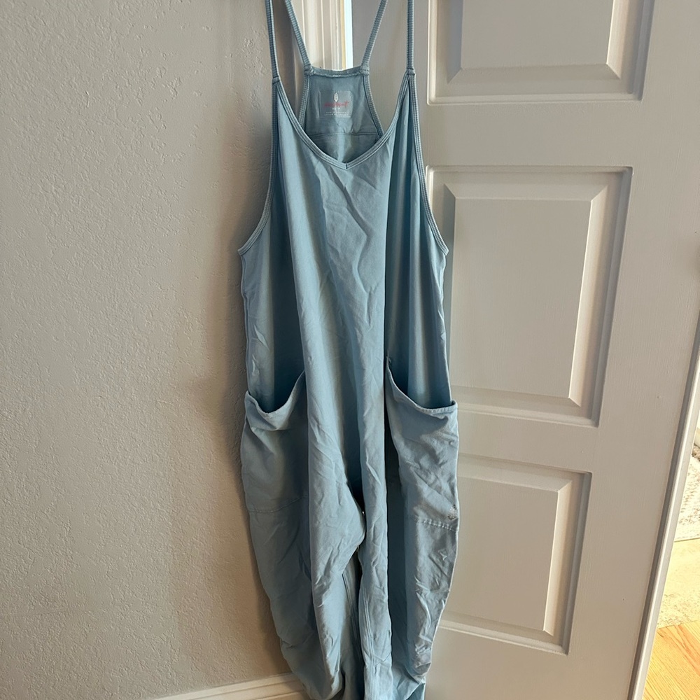 FP Movement by Free People Light Blue Hot Shot Onesie